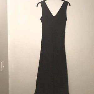 MADE FOR IMPULSE, BLACK LONG LACE, LACE FLORAL PRINT, SIZE S